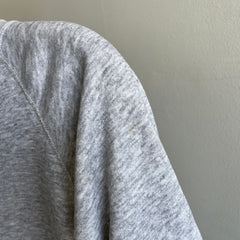 1980s Cut Neck Blank Gray Raglan by Action