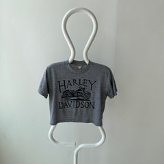 1980s (Early) Highly Collectible Harley Crop Top (No Area Code on the Backside IYKYK) on a Lightening Bolt Tag - WOWZA