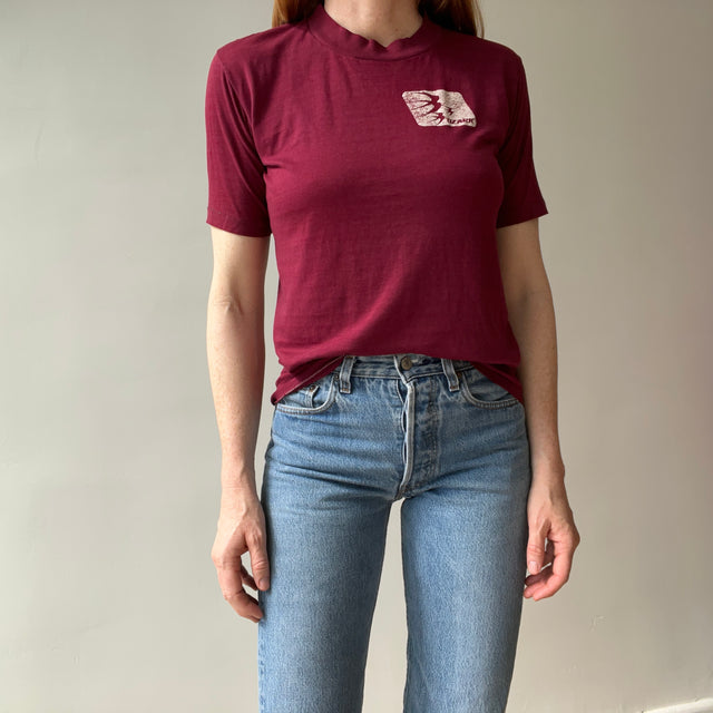 1970s Silky Soft and Worn Ozark Single Stitch Worn To Perfection T-Shirt by Sportswear