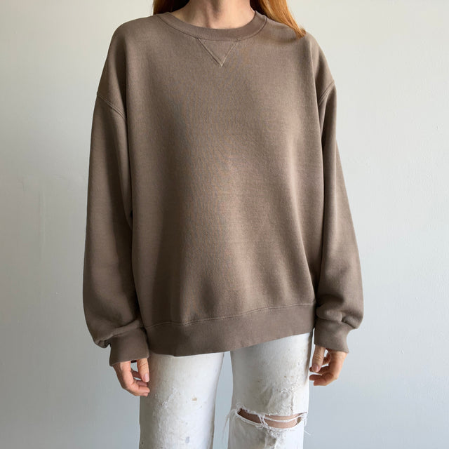 1990s Coffee Ice Cream Blank Single V Russell Sweatshirt