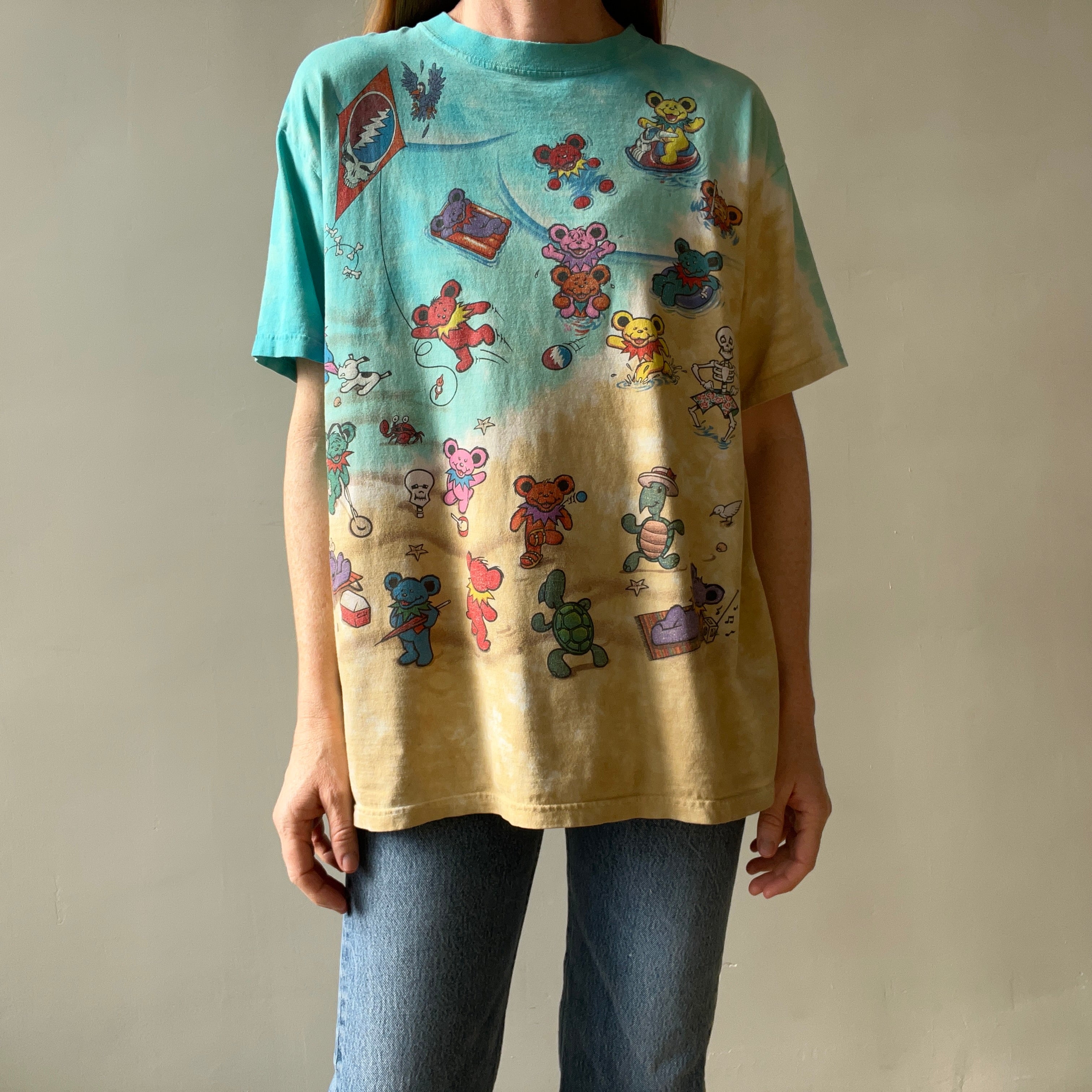 1999 Grateful Dead All Over Print T Shirt - Backside Too