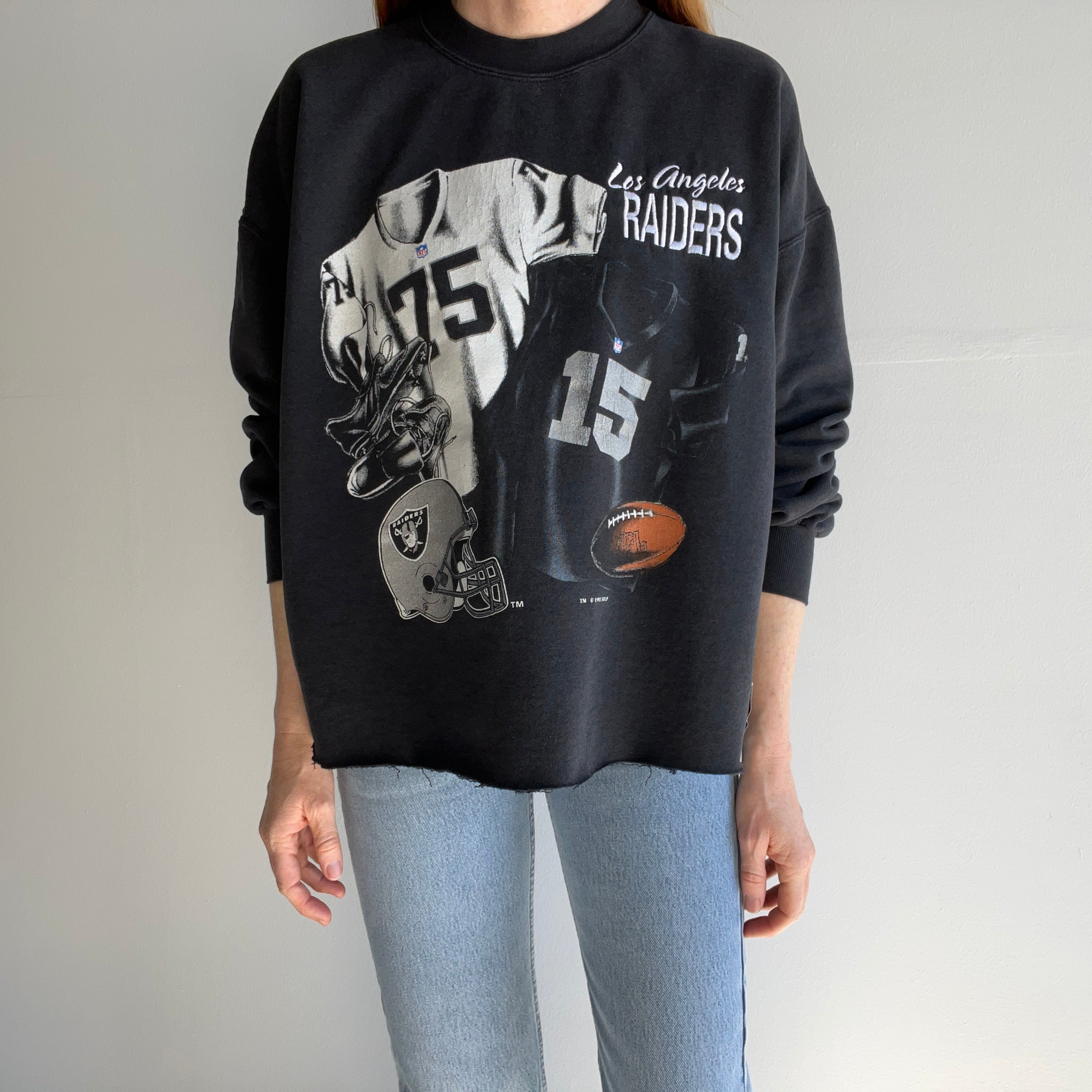 1993 Los Angeles Raiders DIY Crop Sweatshirt by Nutmeg