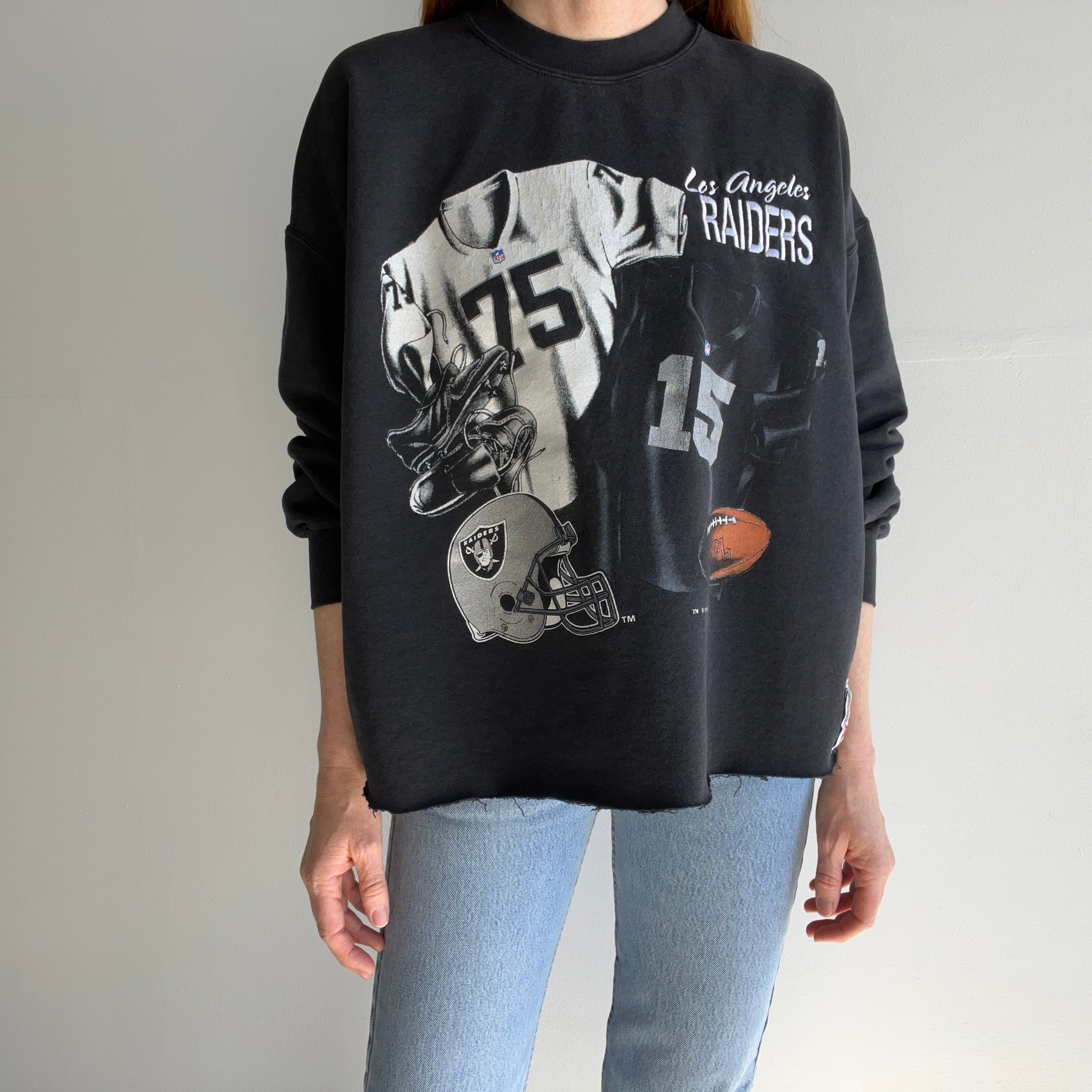 1993 Los Angeles Raiders DIY Crop Sweatshirt by Nutmeg