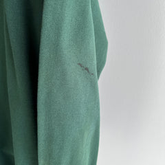 1990s Forest Green Long Sleeve Cotton Shirt