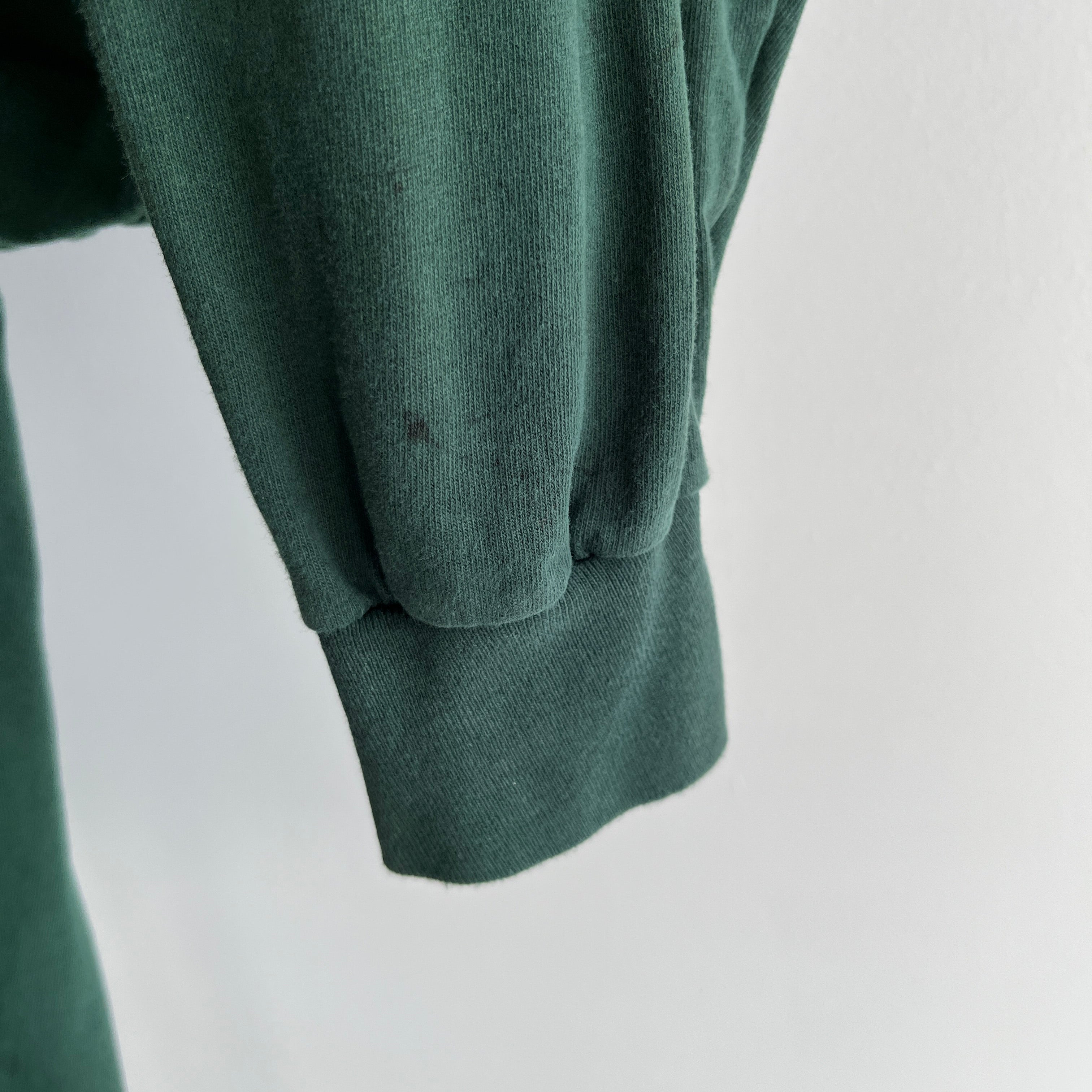 1990s Forest Green Long Sleeve Cotton Shirt