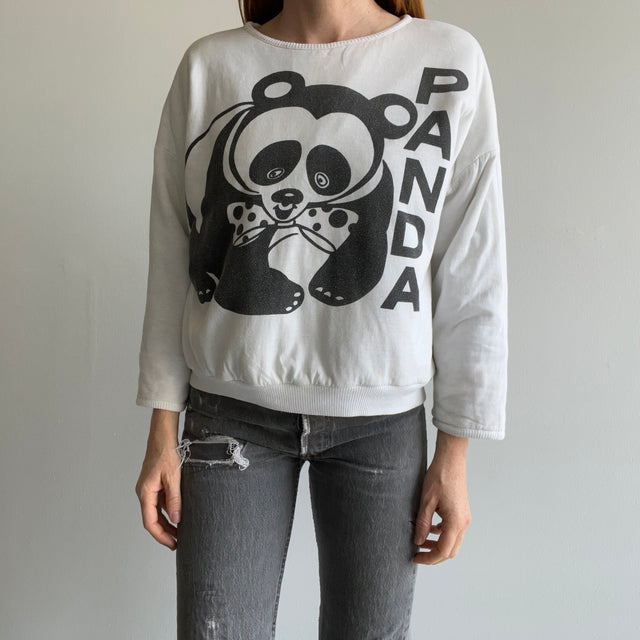 1980s TWO SIDED TWOFER Panda Sweatshirt - OMFG