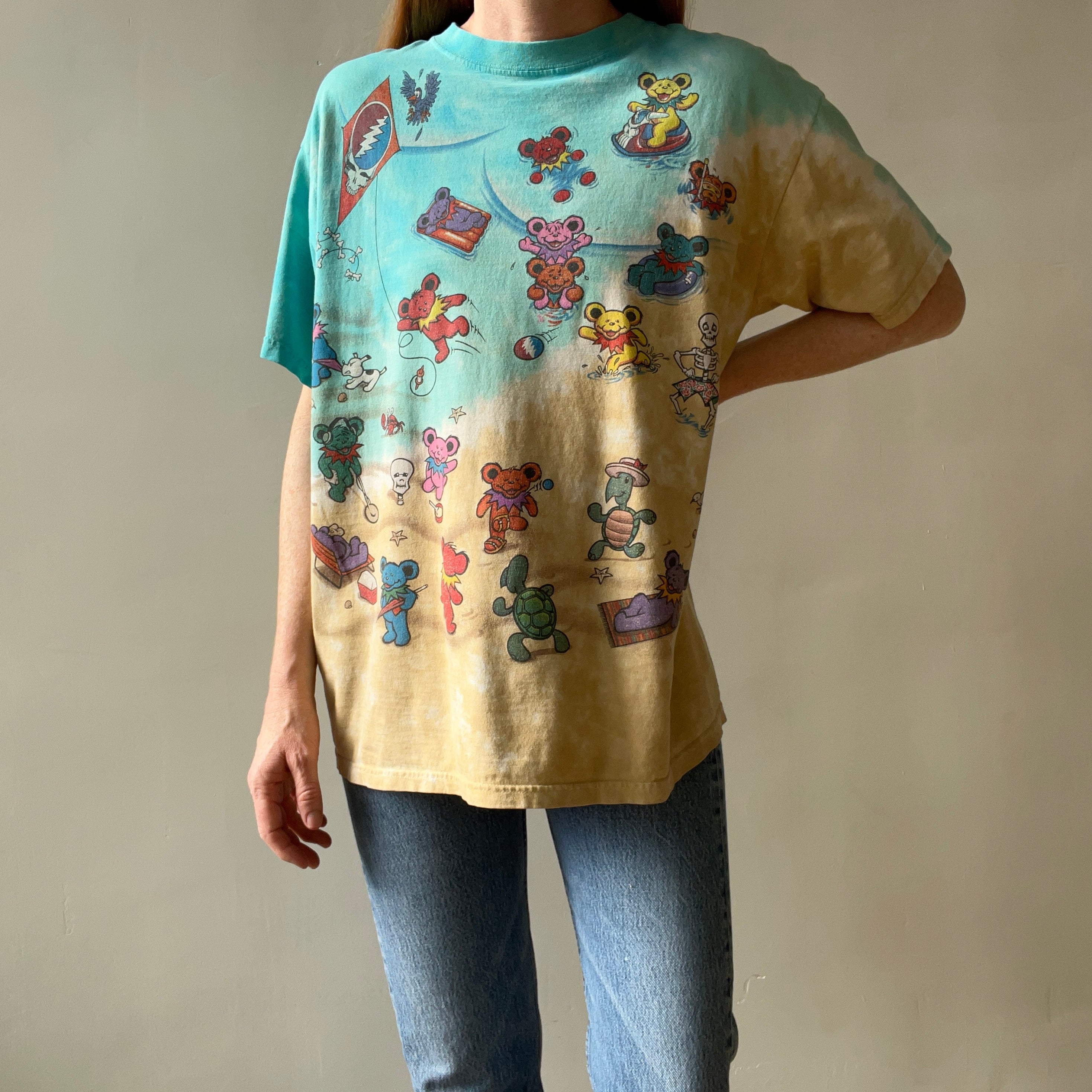 1999 Grateful Dead All Over Print T Shirt - Backside Too