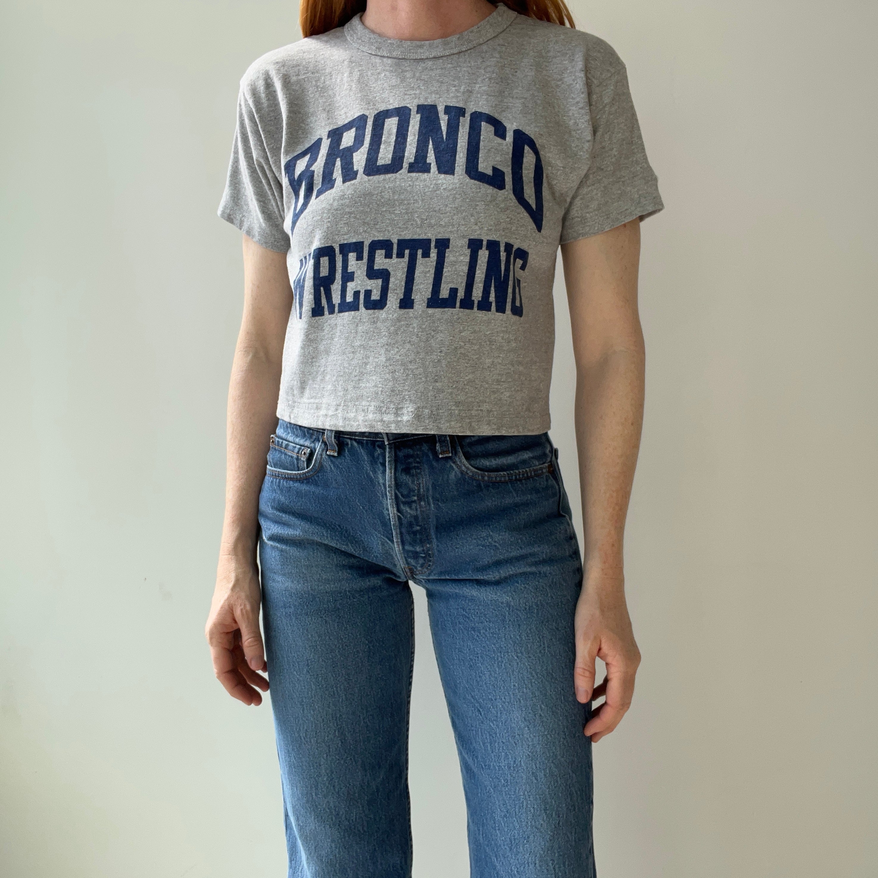 1980s USA Made Champion Brand Bronco Wrestling - THE BACKSIDE IS HILARIOUS