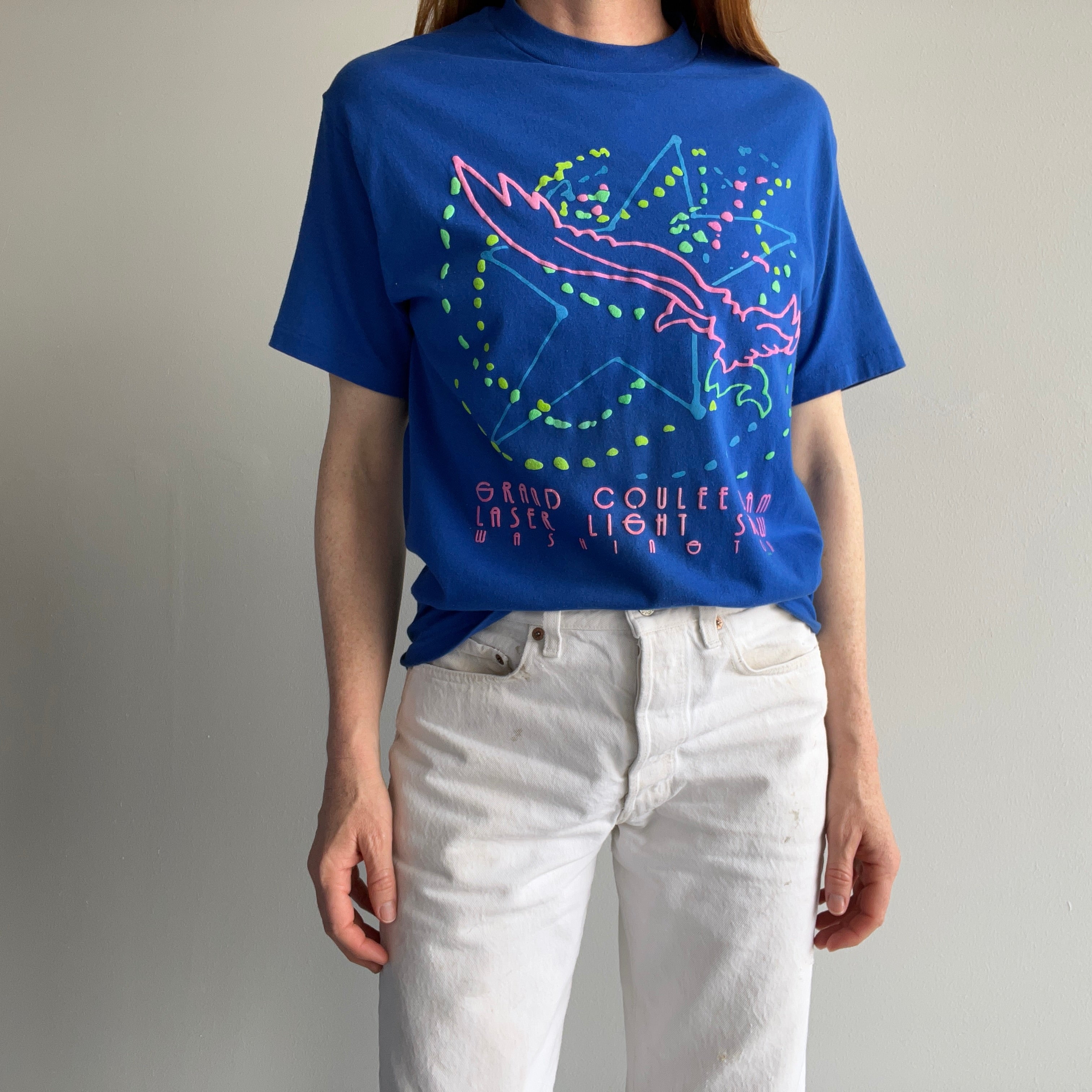 1980s Grand Coulee Dam Laser Light Show, Washington T-Shirt