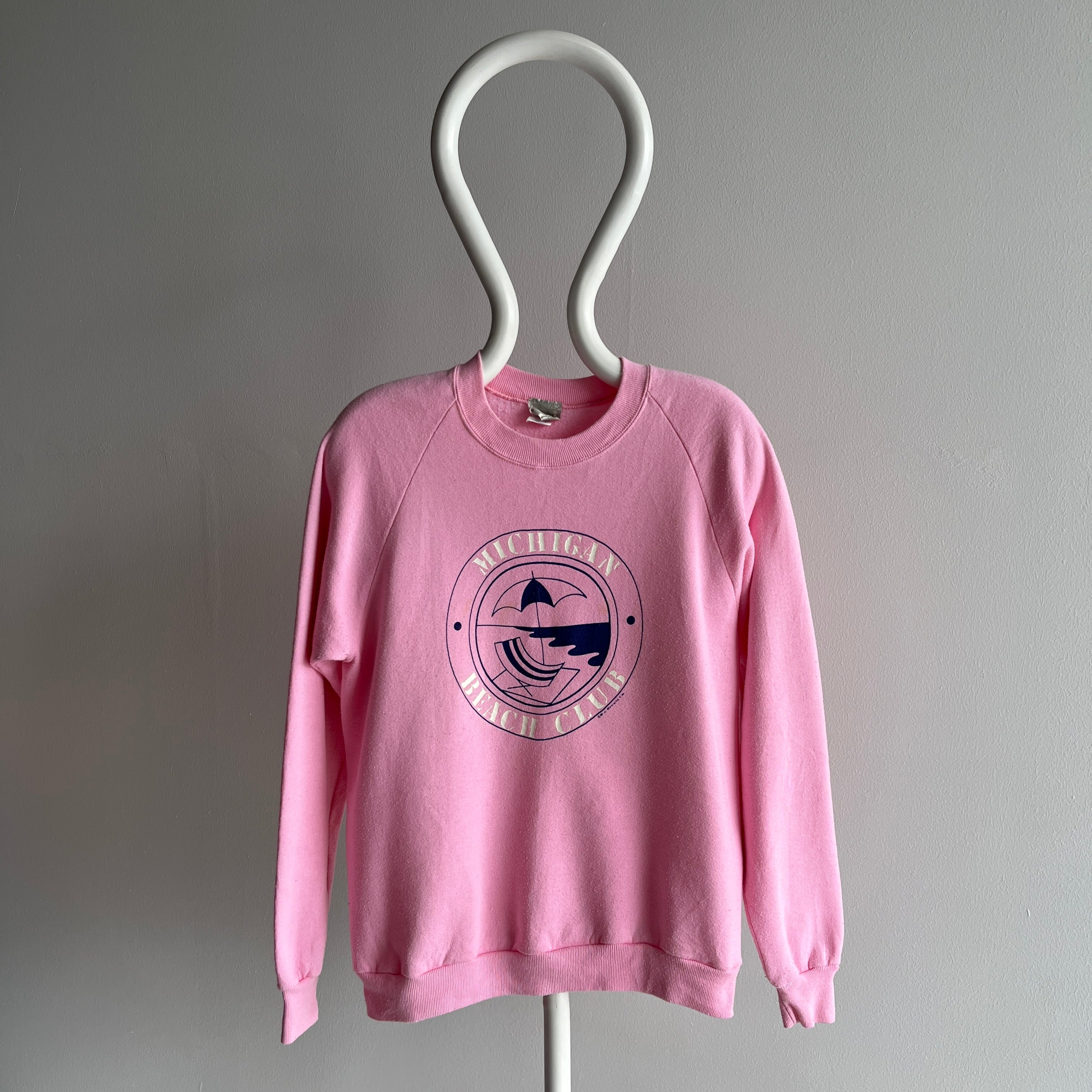 1980s Michigan Beach Club Sweatshirt