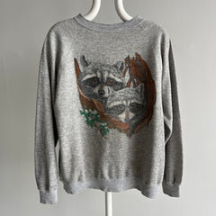 1980s Trash Can Pandas Sweatshirt - Awwwwwww