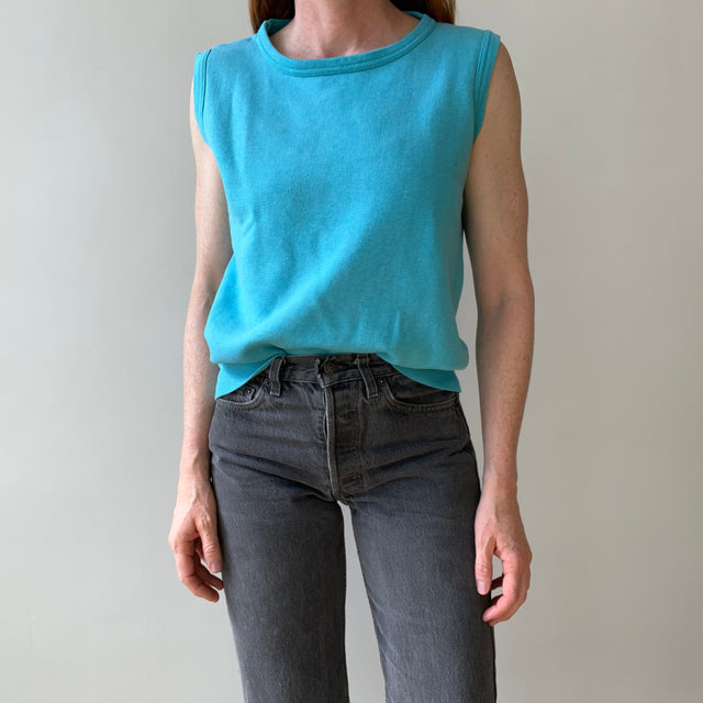 1970s Blank Sweatshirt Tank Top - THIS IS A GEM
