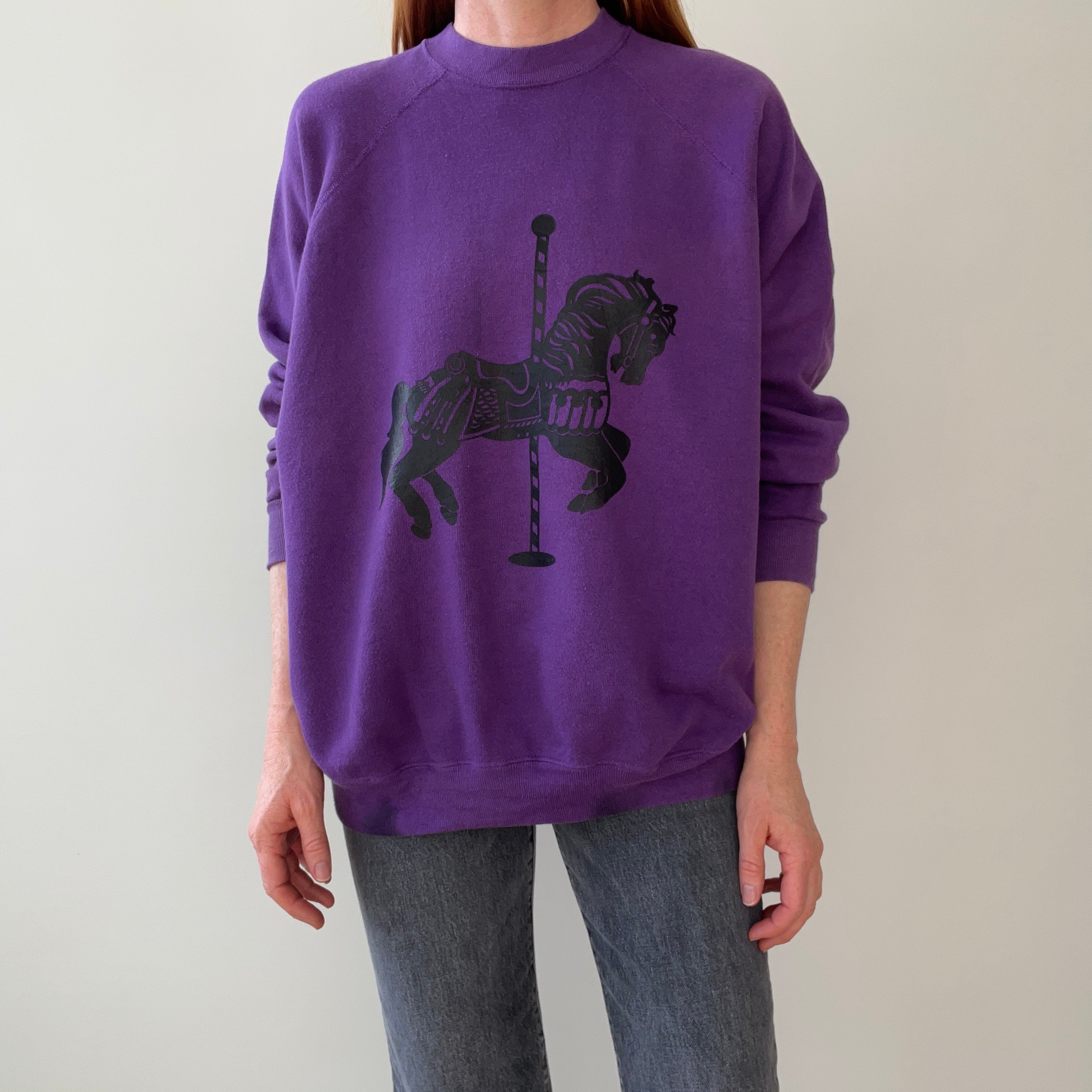 1980s Carousel Horse Sweatshirt - Awwww