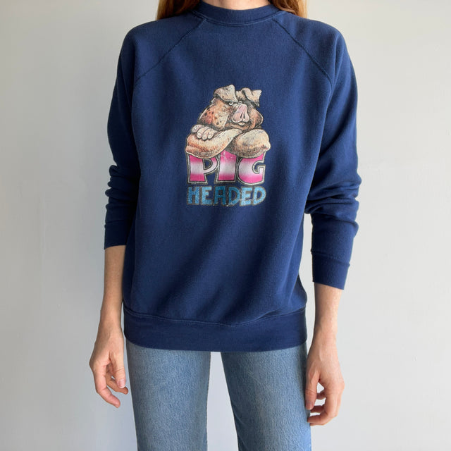 1970s Pig Headed Sweatshirt