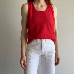 1970s Red Racer Back Easy Breezy Tank Top by Royal First Class