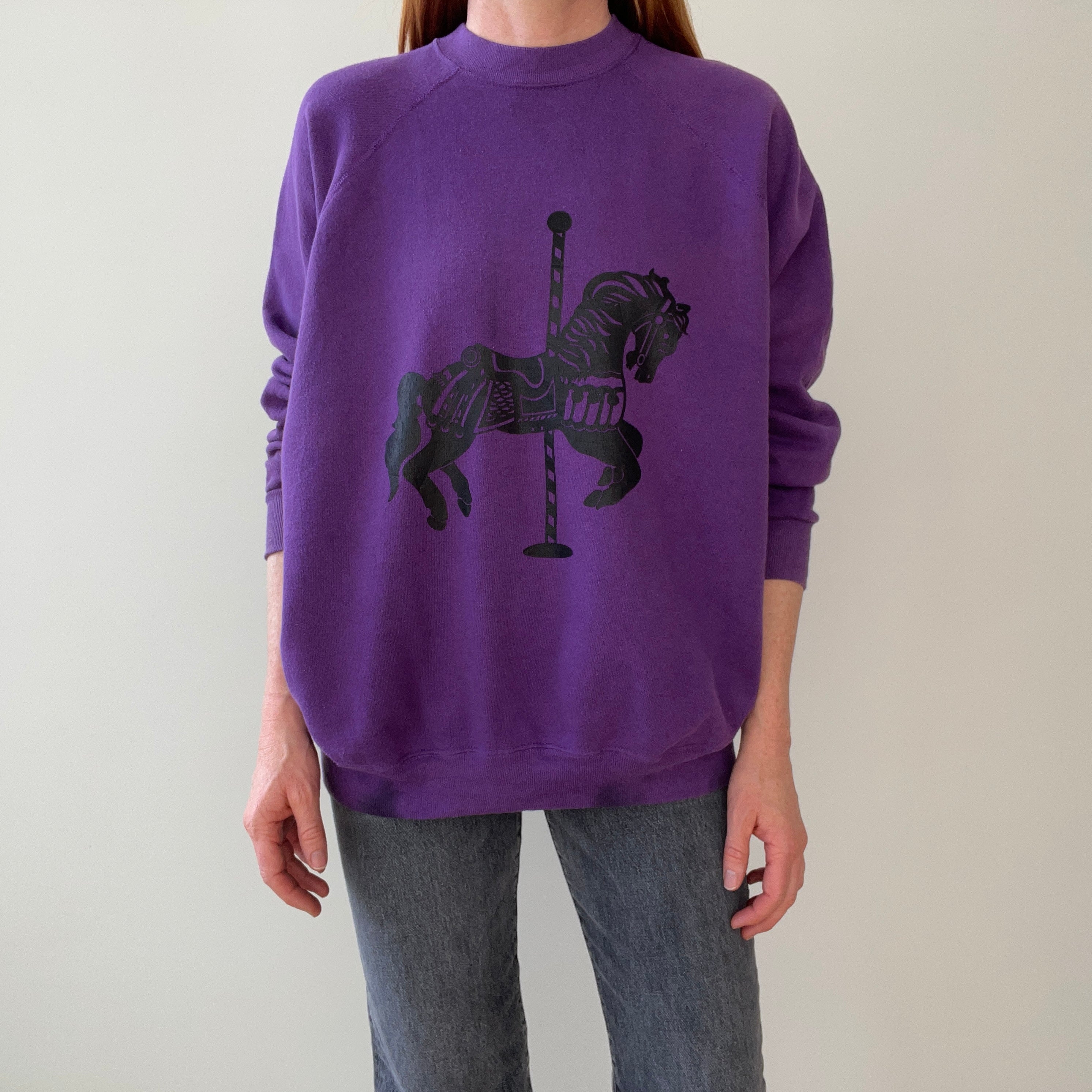 1980s Carousel Horse Sweatshirt - Awwww