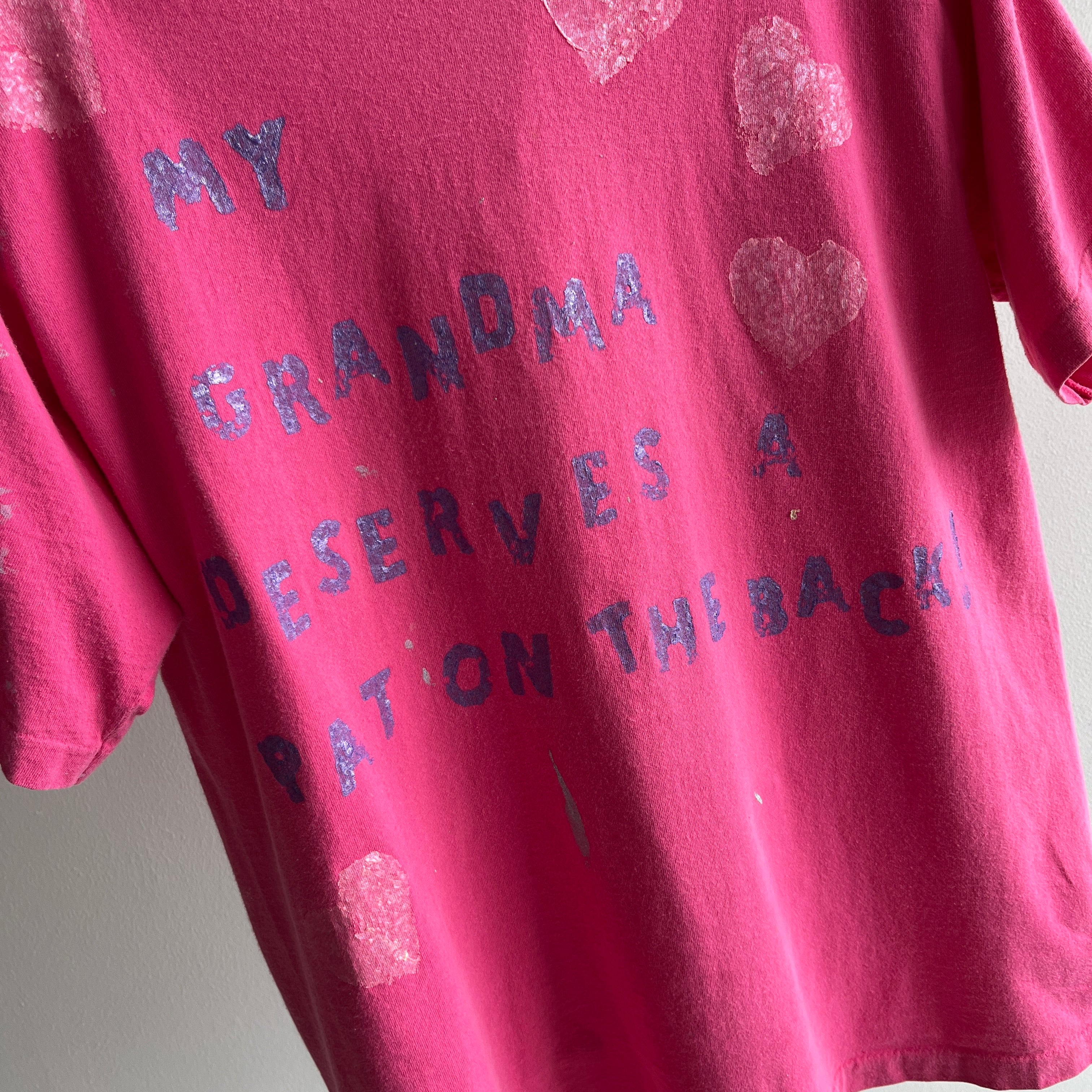 1980s My Grandma Deserves a Pat On The Back T-Shirt