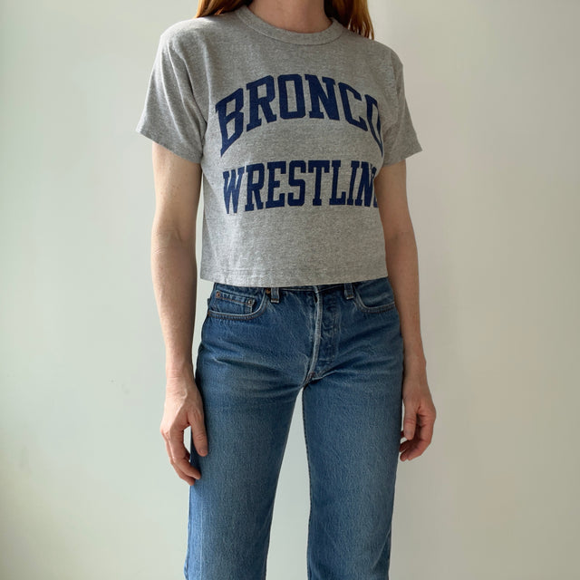 1980s USA Made Champion Brand Bronco Wrestling - THE BACKSIDE IS HILARIOUS