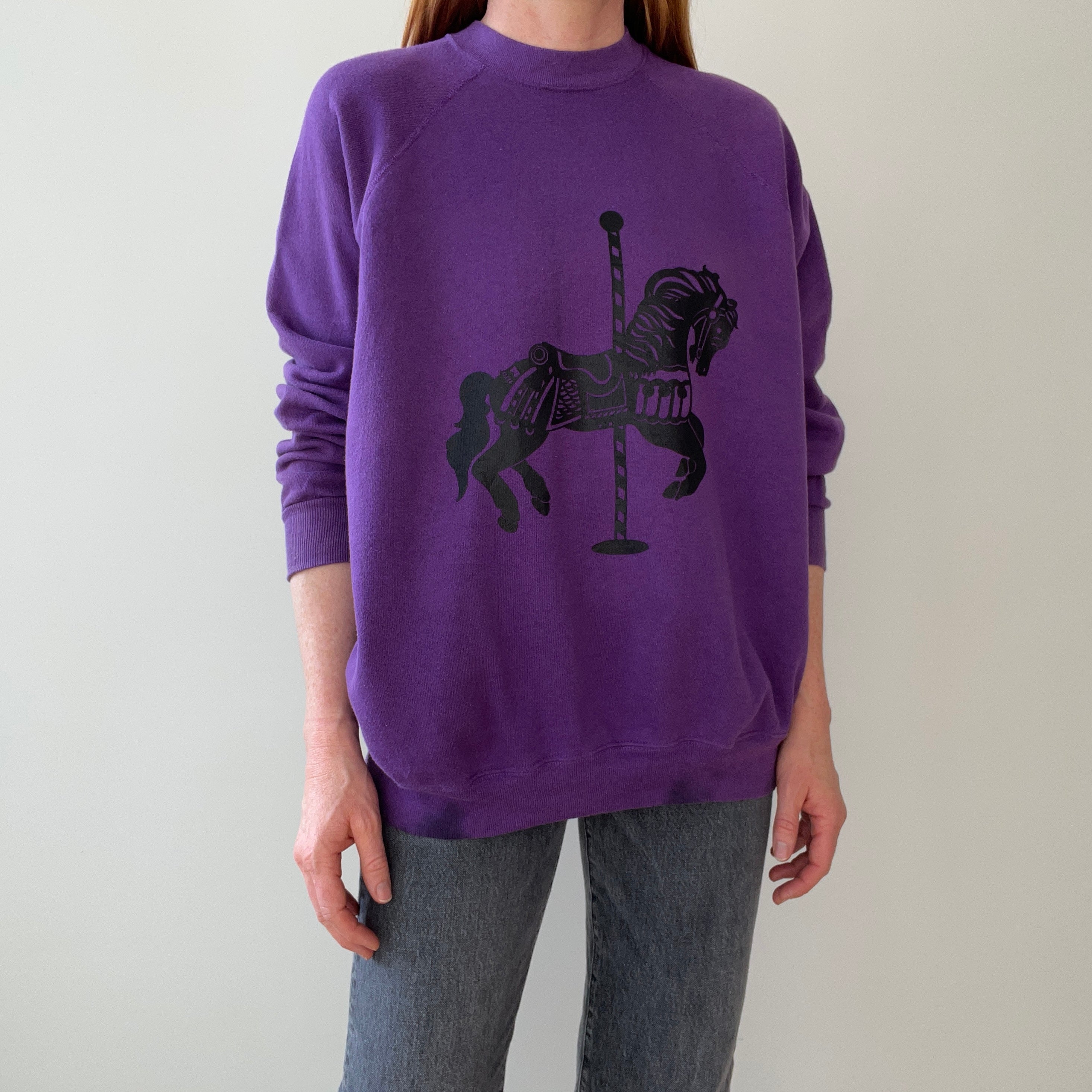 1980s Carousel Horse Sweatshirt - Awwww