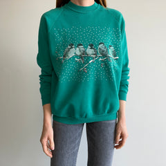 1980s Chickadees Winter Sweatshirt - Awwwww