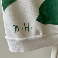 1970s Green Abstract DIY Art Raglan Sweatshirt