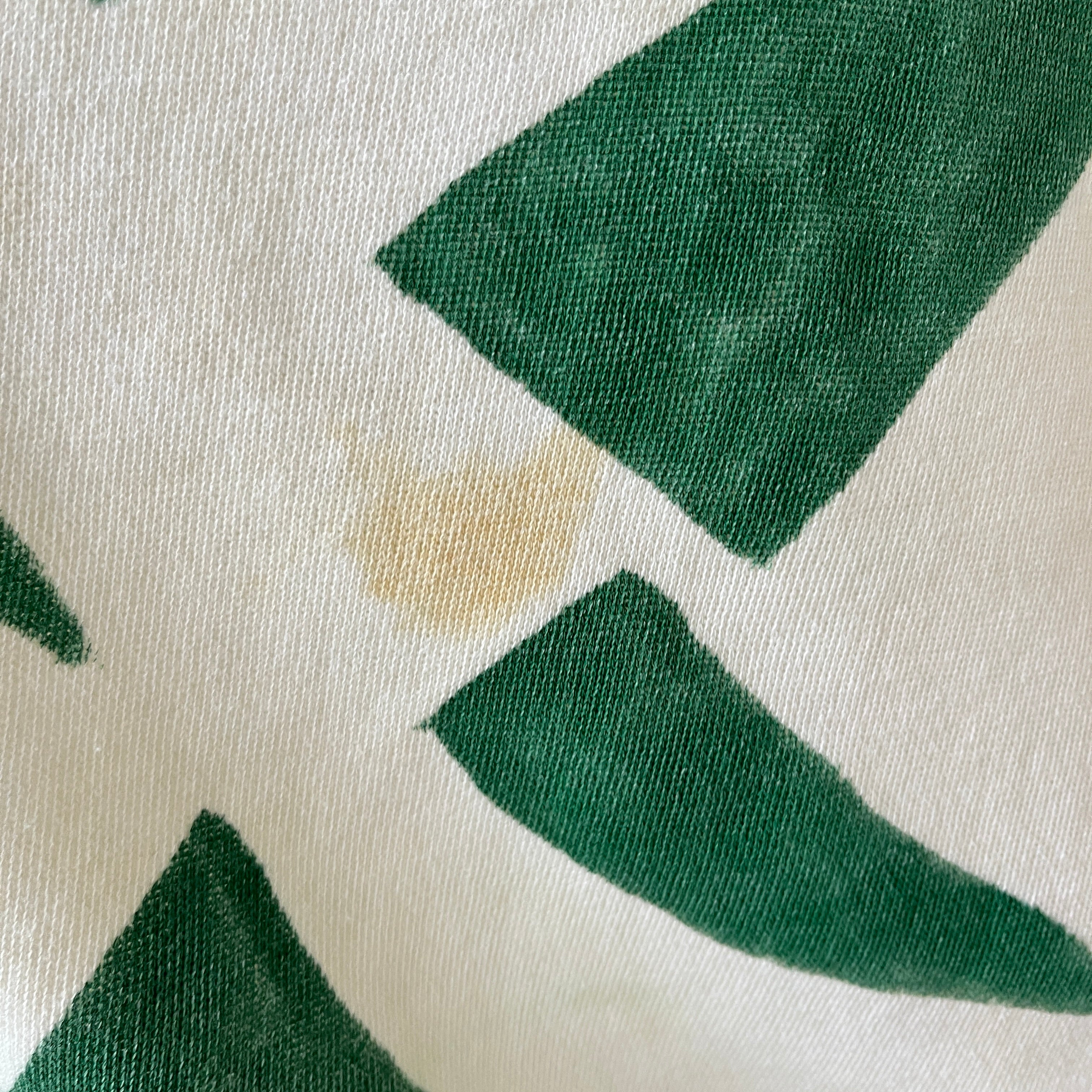 1970s Green Abstract DIY Art Raglan Sweatshirt