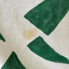 1970s Green Abstract DIY Art Raglan Sweatshirt