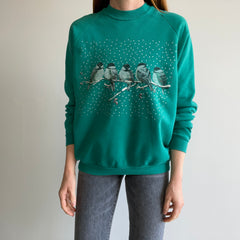 1980s Chickadees Winter Sweatshirt - Awwwww