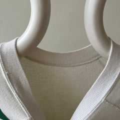 1970s Green Abstract DIY Art Raglan Sweatshirt