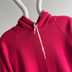 1980s USA Made Gap Barely Worn Barbie Pink Hoodie