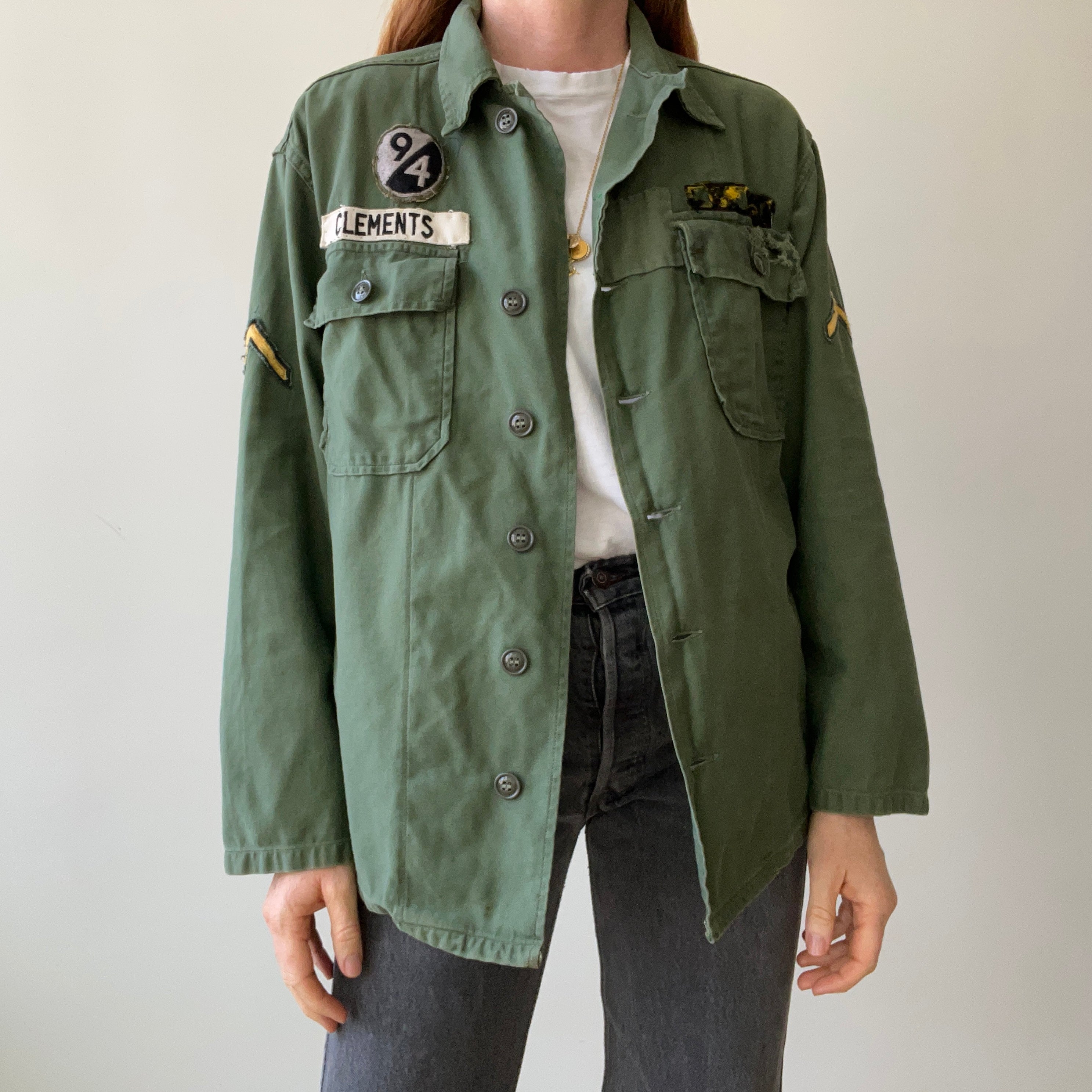1968 OG-107 Vietnam Era Military Shirt - Clements