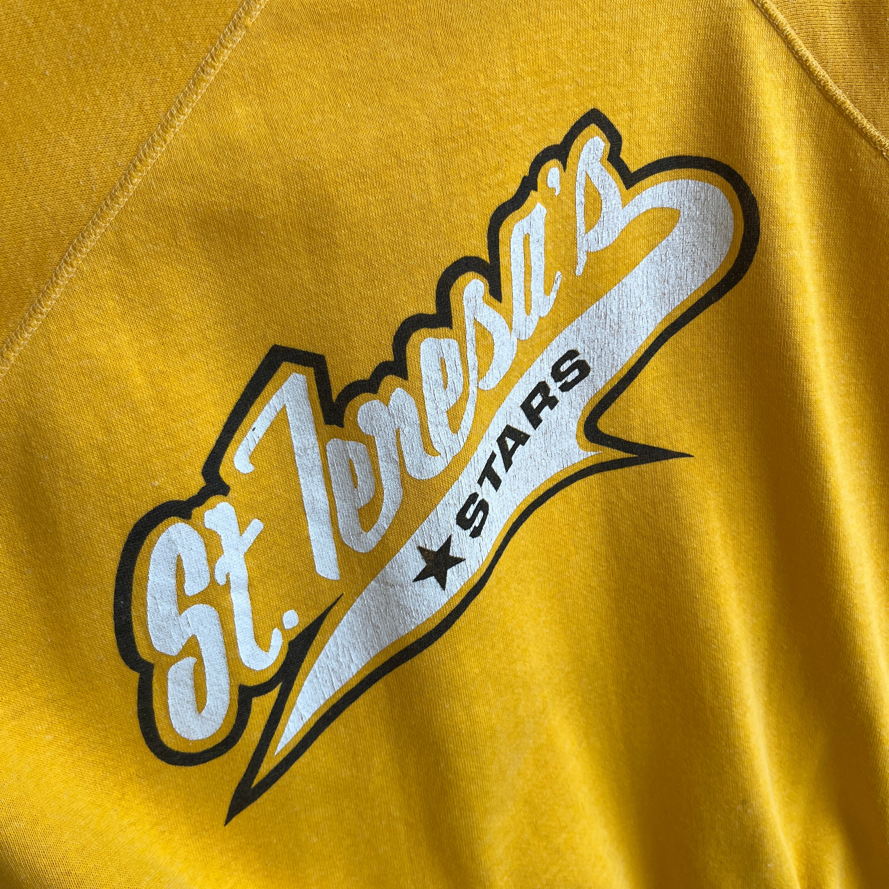 1970s St. Teresa's Stars Slouchy Sweatshirt (Not As Vibrant As The Photos)