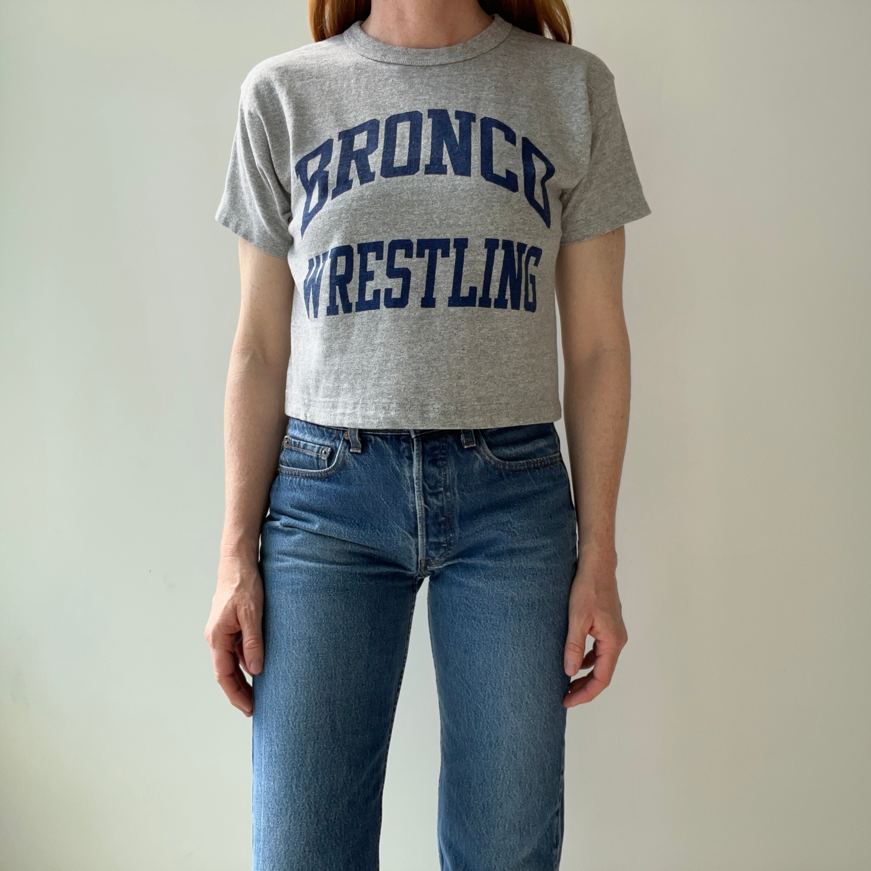 1980s USA Made Champion Brand Bronco Wrestling - THE BACKSIDE IS HILARIOUS