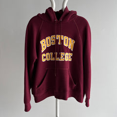 1980s (Early) Boston University Hoodie by Bassett Walker