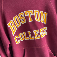 1980s (Early) Boston University Hoodie by Bassett Walker