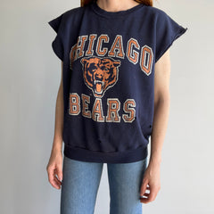 1980s Thinned Out Threadbare Destroyed Paint Stained Chicago Bears DIY Warm Up