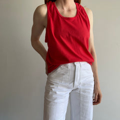 1970s Red Racer Back Easy Breezy Tank Top by Royal First Class