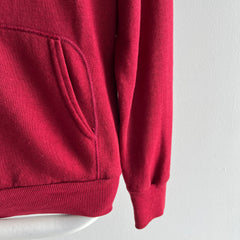 1980s Steinwurtzel Burgundy Zip Up Hoodie