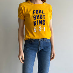 1970s Foul Shot King 5-3-1 DIY Cotton T-Shirt by Sportswear