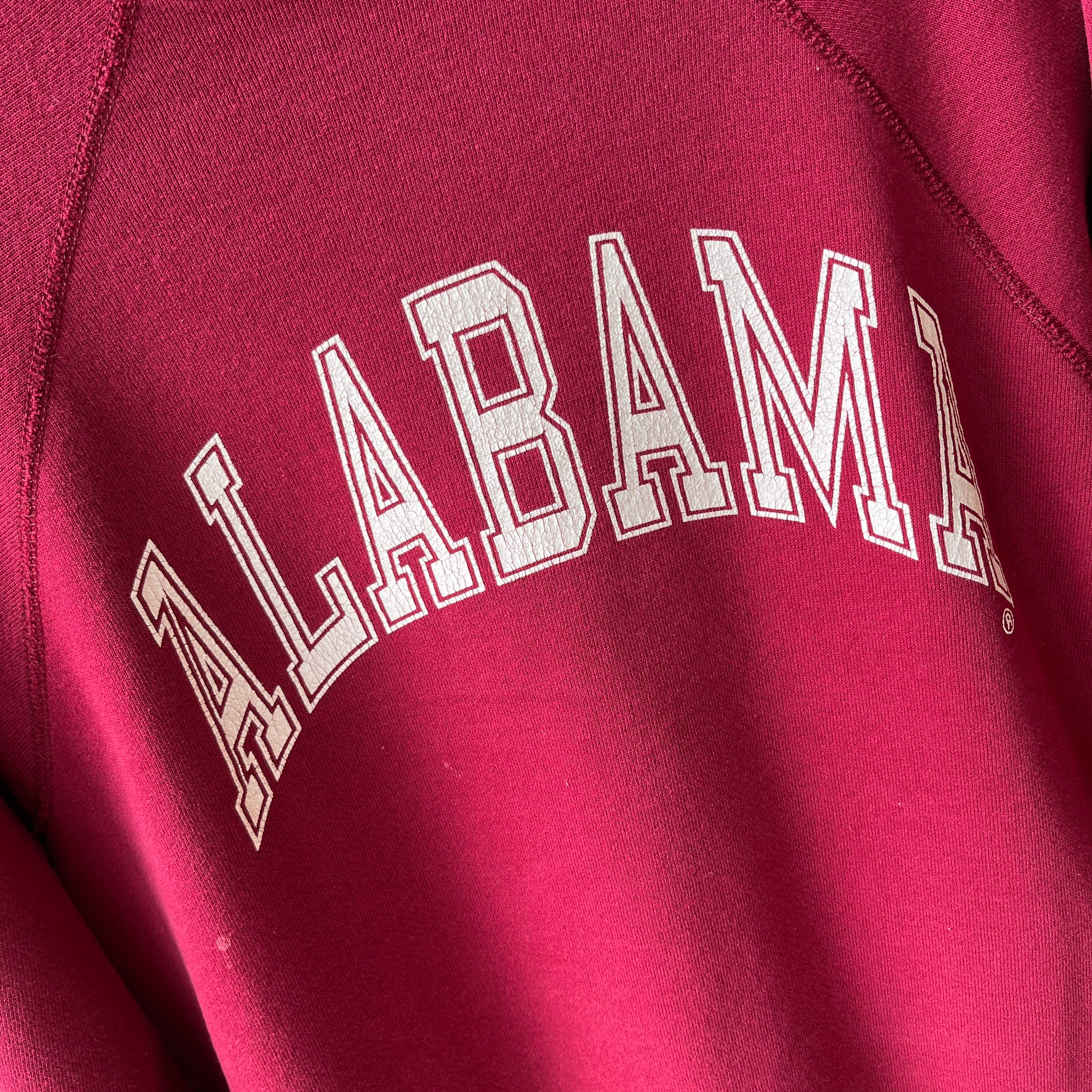 1980s Alabama Split Collar !!!!! Medium Weight Discus Sweatshirt - THIS