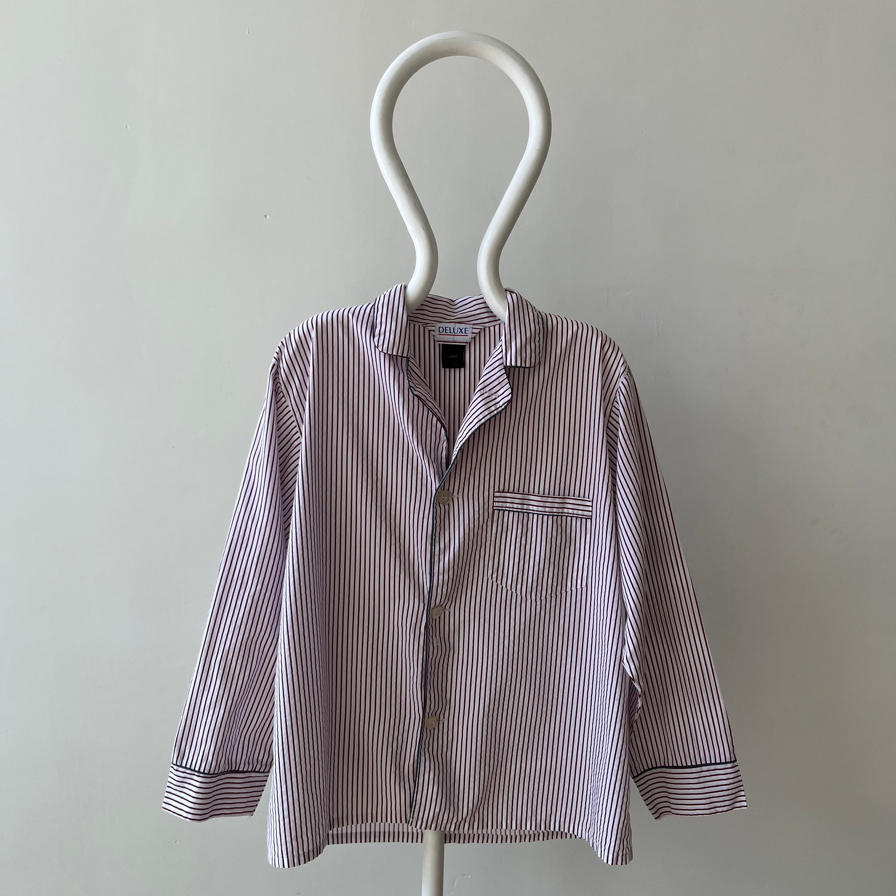 1980s Striped Pajama Shirt
