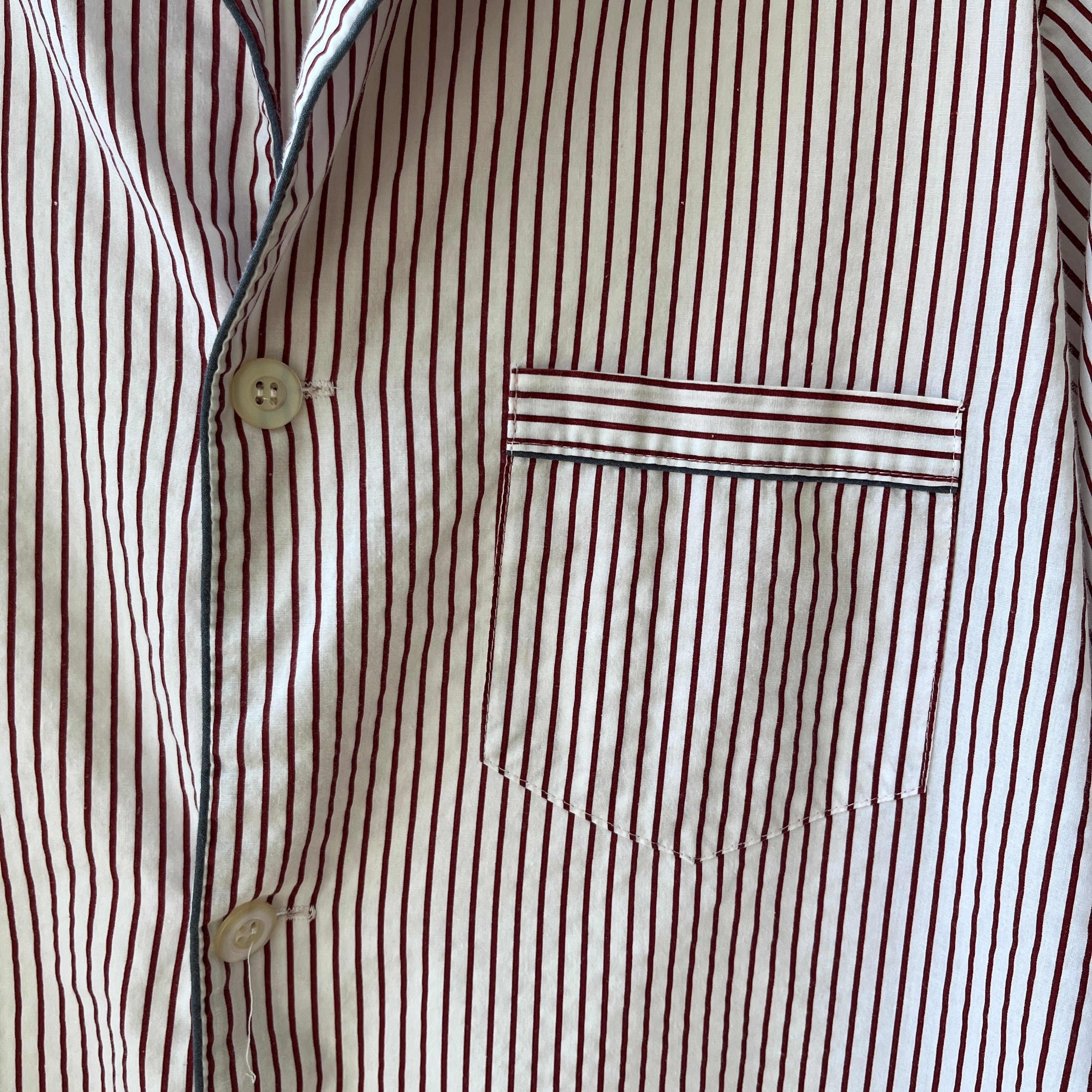 1980s Striped Pajama Shirt