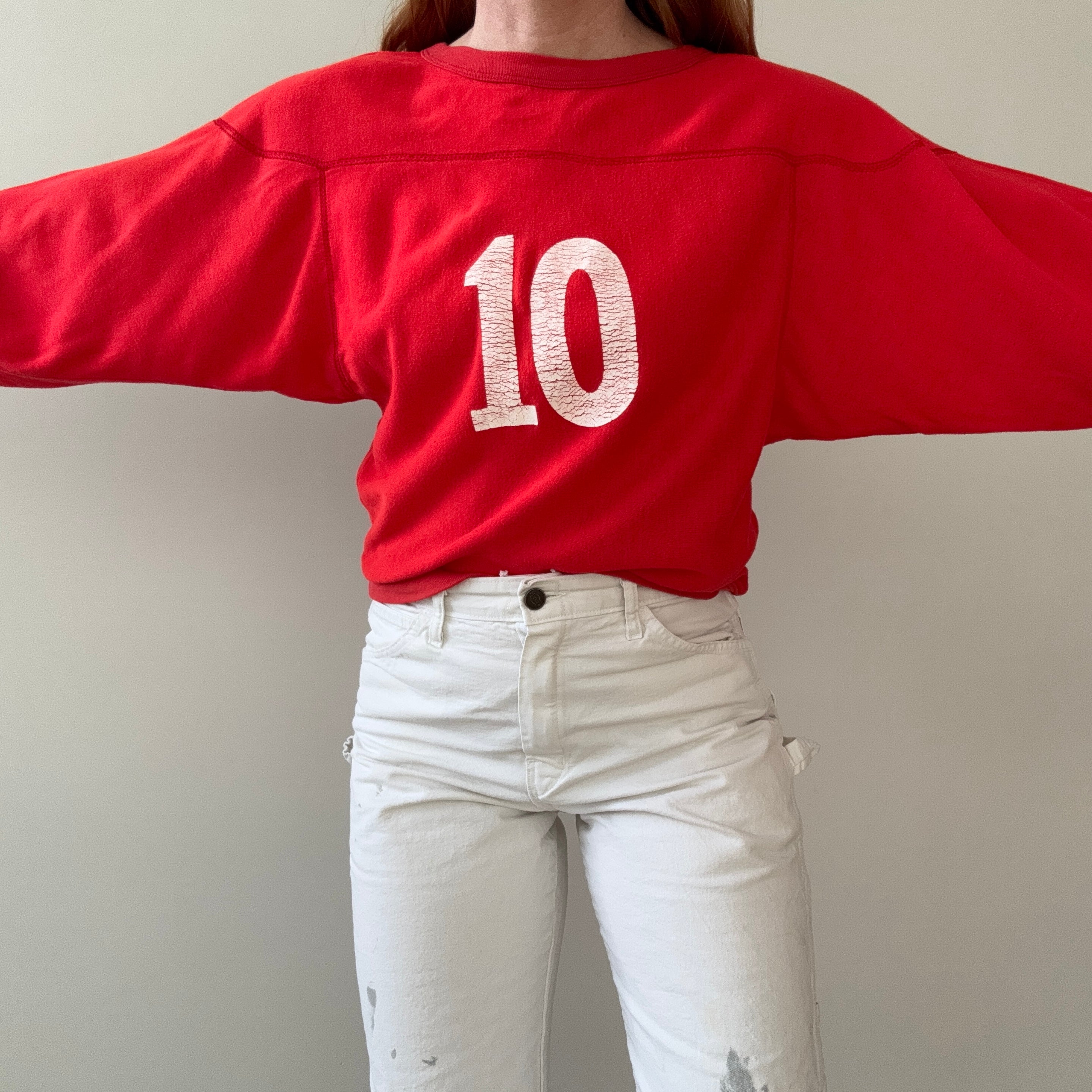 1970s Super Soft and Slouchy Football Sweatshirt