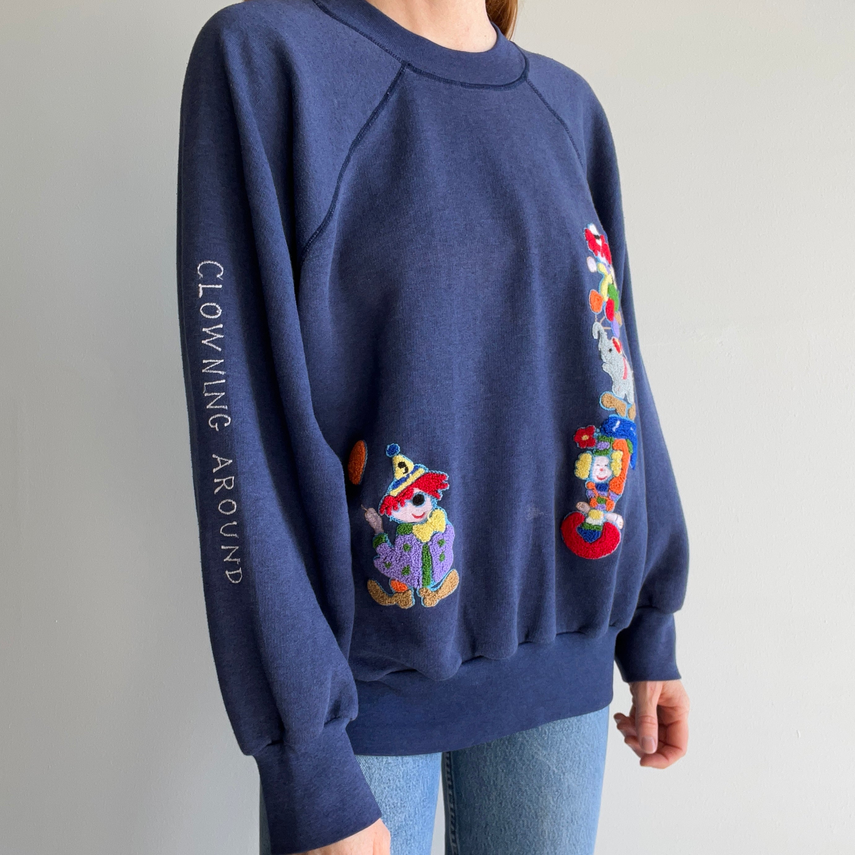 1970s DIY Clown Sweatshirt - EPIC