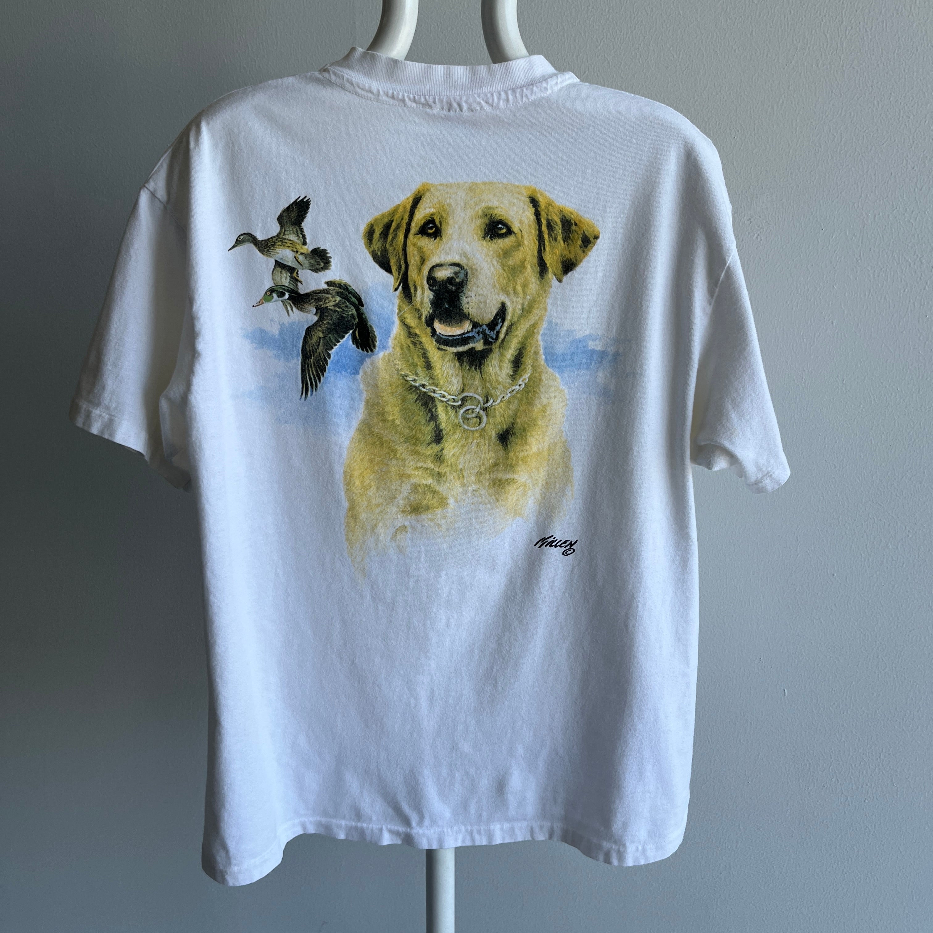 1990s T.S.F. Originals Best Good Buddy On the Backside Pocket T-Shirt - Cotton