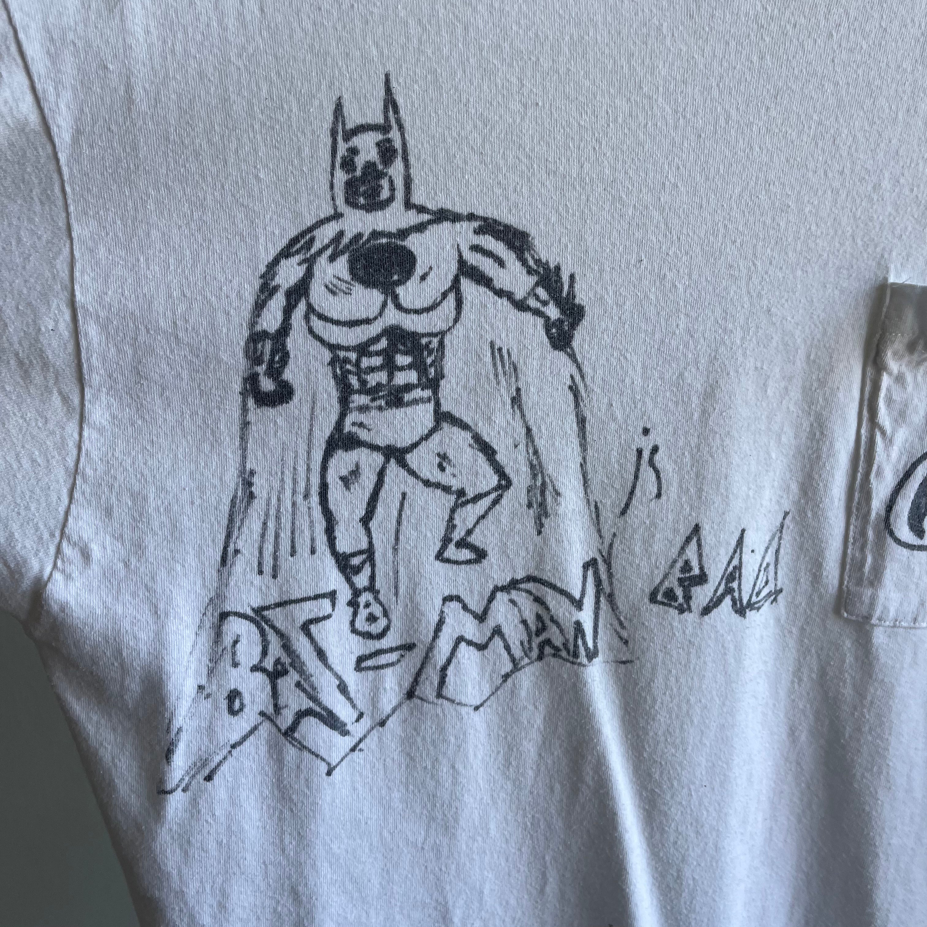 1980s Front and Back DIY Batman T-Shirt by Adam G.