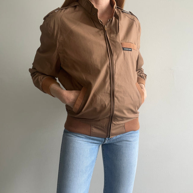 1980s Members Only Coffee Colored Jacket