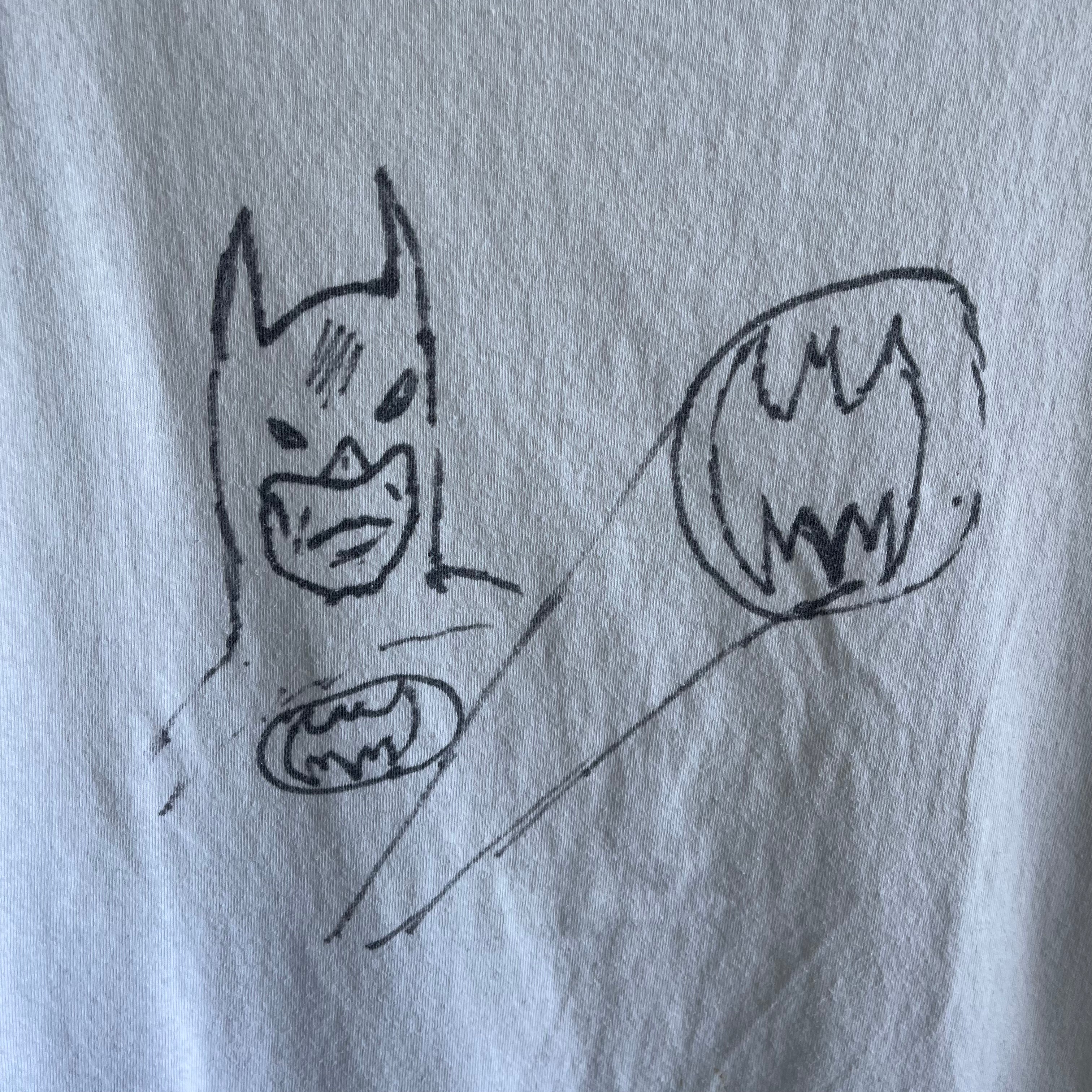 1980s Front and Back DIY Batman T-Shirt by Adam G.