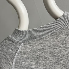 1980s Track And Court Gray Raglan Sweatshirt