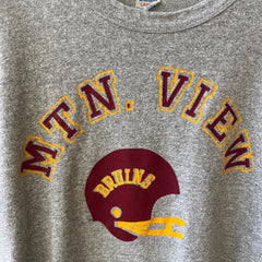 1980s USA Champion Cropped Mountain View Bruins Football T-Shirt